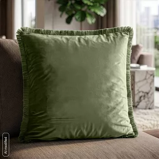 Poszewka dekoracyjna SISI 45x45 Eurofirany oliwkowy