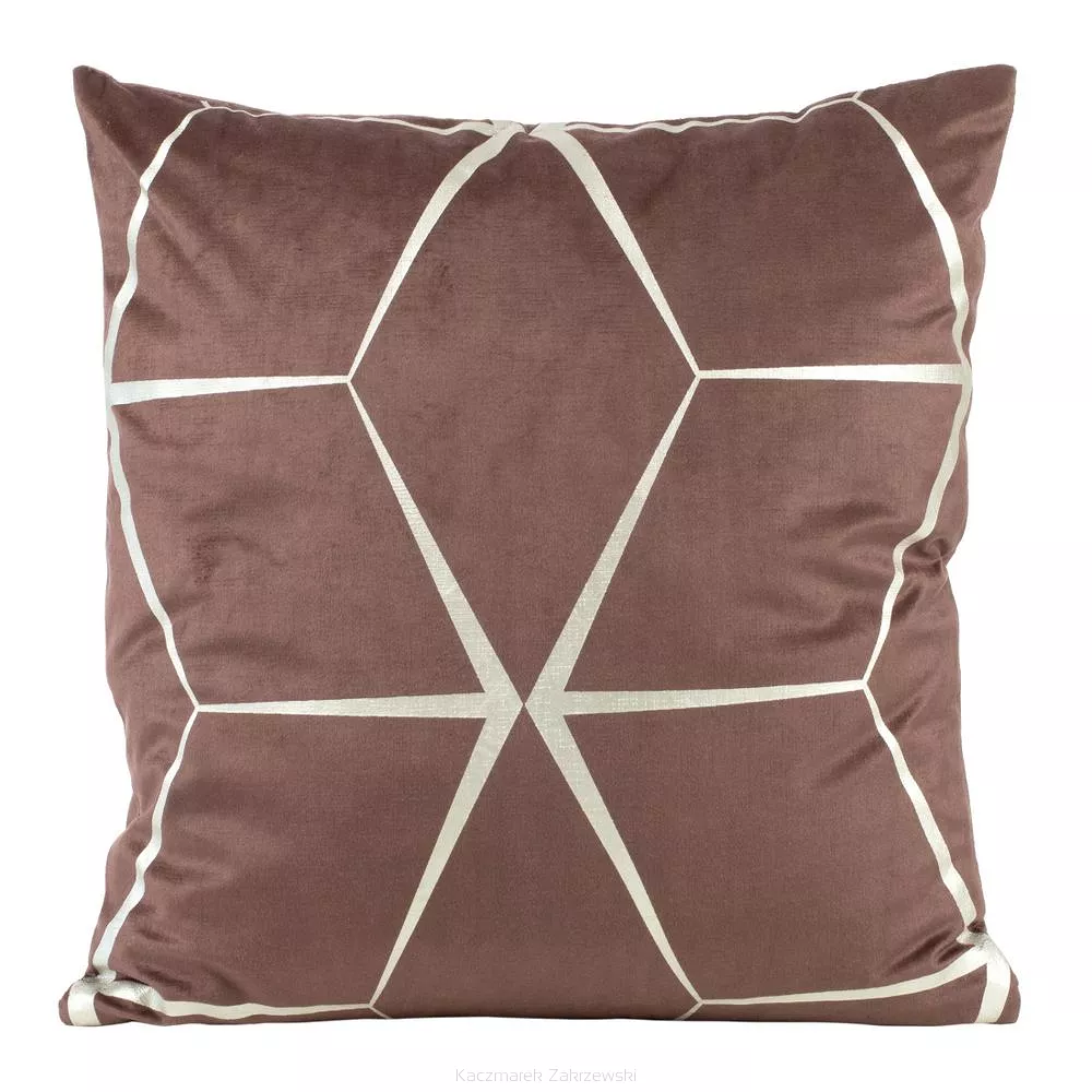 Poszewka dekoracyjna BLINK 45x45 Eurofirany pudrowy/srebrny