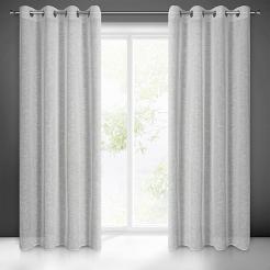 Zasłona gotowa na przelotkach AMARI 140x250 Eurofirany stalowy