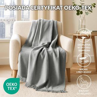 Koc T Bawełniany/BA896/150x200 j.popiel