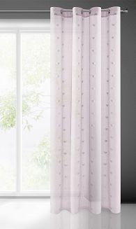 Firana gotowa na przelotkach BENAY 140x250 Eurofirany różowy