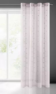 Firana gotowa na przelotkach BENAY 140x250 Eurofirany różowy