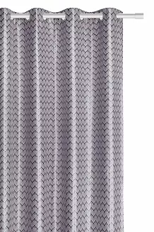 srebrna zasłona zaciemniająca blackout 140x250 grass żakardowa