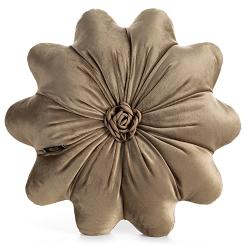 Poduszka dekoracyjna FLORES 40 Eurofirany beżowa w kształcie kwiatu
