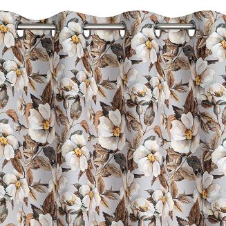 Zasłona gotowa na przelotkach SIMONA 140x250 Eurofirany beżowy