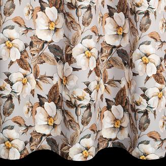 Zasłona gotowa na przelotkach SIMONA 140x250 Eurofirany beżowy