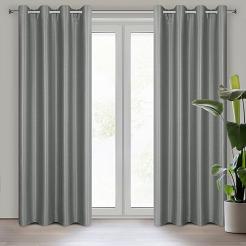 Zasłona gotowa na przelotkach SELINA 140x250 Eurofirany stalowy