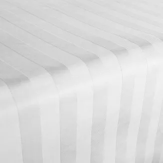 Prześcieradło satyna bambusowo-bawełniana STRIPE WHITE 160x240 Darymex jednokolorowe białe