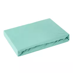 Prześcieradło jersey z gumką  140x200 Design91 miętowy