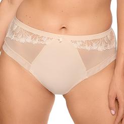 Figi damskie z koronką Paris 1302 beżowe