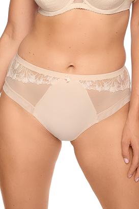 Figi damskie z koronką Paris 1302 beżowe