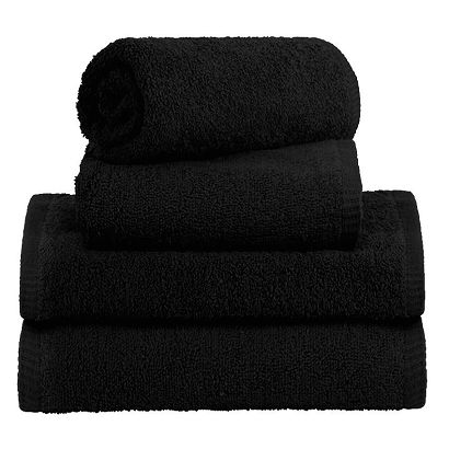 Ręcznik kąpielowy RIMINI 70x140 gładki czarny