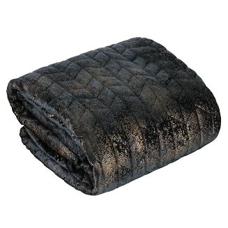 Narzuta dekoracyjna AGATA 170x210 czarno/złoty