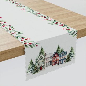 ZIMOWE MIASTECZKO Bieżnik NINA WODOODPORNA 38x160cm kolor 009 wielokolorowy PBN266/KSP/C09/038160/1