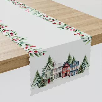 ZIMOWE MIASTECZKO Bieżnik NINA WODOODPORNA 38x160cm kolor 009 wielokolorowy PBN266/KSP/C09/038160/1
