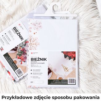 ZIMOWE MIASTECZKO Bieżnik NINA WODOODPORNA 38x160cm kolor 009 wielokolorowy PBN266/KSP/C09/038160/1