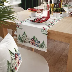 ZIMOWE MIASTECZKO Bieżnik NINA WODOODPORNA 38x160cm kolor 009 wielokolorowy PBN266/KSP/C09/038160/1