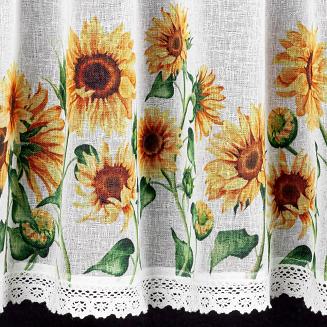 Firana gotowa HELIA 150x60 Eurofirany żółty