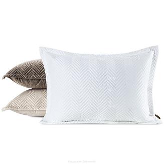 Poszewka dekoracyjna SOFIA 50x70 Eurofirany kremowa welwetowa