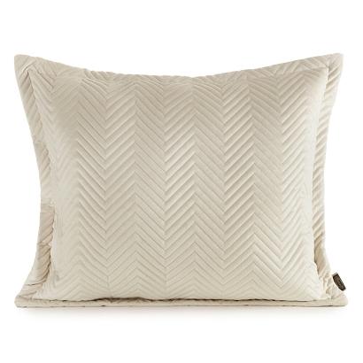 Poszewka dekoracyjna SOFIA 50x70 Eurofirany kremowa welwetowa