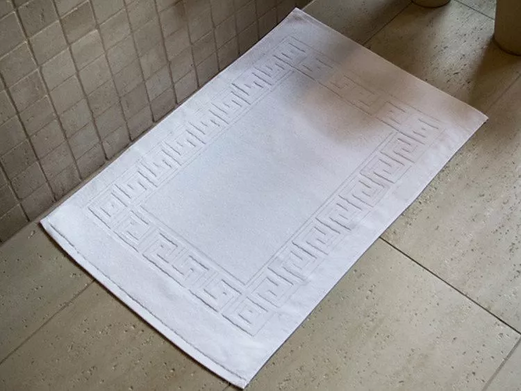 Dywanik łazienkowy hotelowy GREEK KEY 50x70 Euromet biały