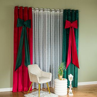 KOKARDA Poduszka welwetowa z wypełnieniem silikonowym 30x50cm z szarfą 25x290cm kolor 010 ciemny zie