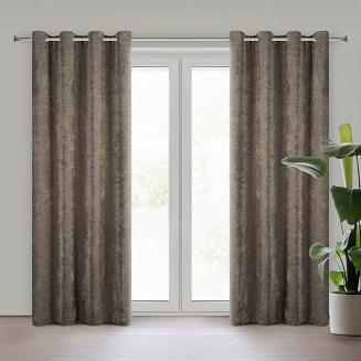 Zasłona gotowa na przelotkach VANI 140x250 Eurofirany beżowy