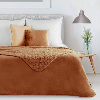 Koc narzuta TEDY 150x200 Eurofirany ceglasty