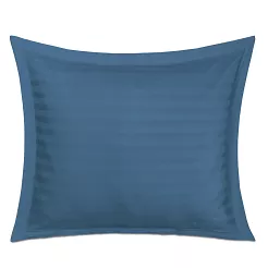 Poszewka satyna bambusowo-bawełniana STRIPE CORNFLOWER/70x80 Darymex jednokolorowa chabrowa z list
