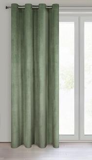 Zasłona gotowa na przelotkach ROSA 140x250 Design91 oliwkowy