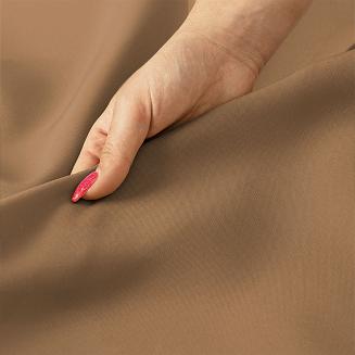 Zasłona gotowa na taśmie GARDENIA 140x220 wodoodporna ogrodowa ciepły brązowy