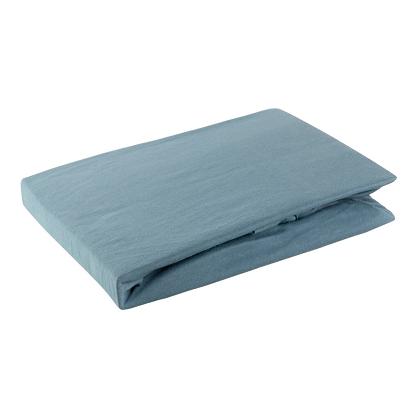 Prześcieradło jersey z gumką  160x200 Design91 ciemnoniebieska