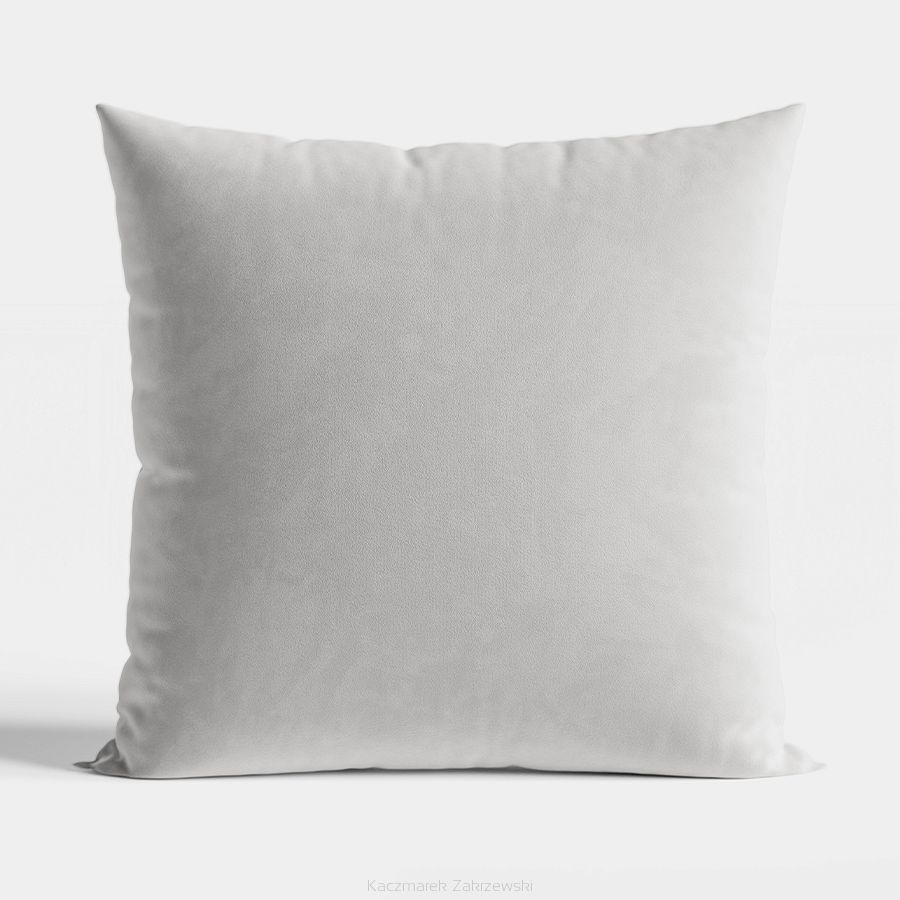 Poszewka dekoracyjna VELVI 40x40 jednobarwna welwetowa pastelowy szary