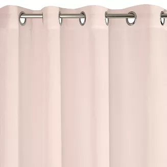 Firana gotowa na przelotkach EFIL 140x250 Eurofirany różowy
