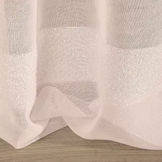 Firana gotowa na przelotkach EFIL 140x250 Eurofirany różowy