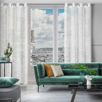 Zasłona gotowa na przelotkach LIREN 140x250 Eurofirany biały