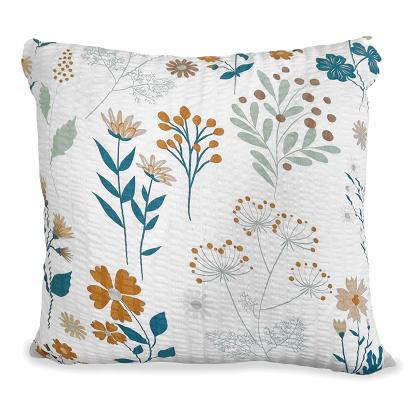 Poszewka z kory 70x80 biała miodowa szałwiowa turkusowa letnia łąka