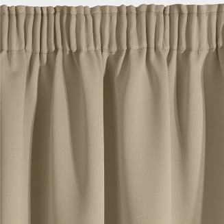 Zasłona gotowa na taśmie LOGAN 135x270 Eurofirany beżowa