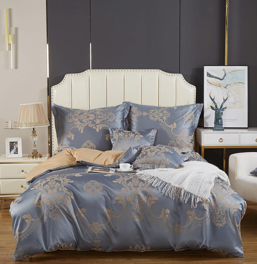 Ekskluzywna Pościel Atłasowa Z Haftem 220x200 AT016