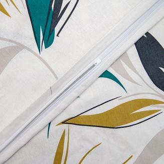 Pościel flanela 140x200 Darymex biała żółta liście