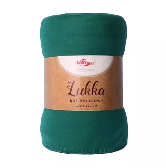 Koc narzuta polarowa LUKKA 150x200 Darymex ciemnozielony