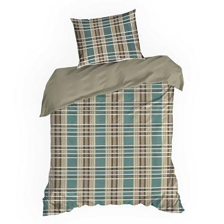 Pościel satynowa SPRING 160x200 Eurofirany jasnobrązowy