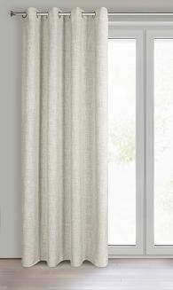 Zasłona gotowa na przelotkach ROMA 140x250 Eurofirany naturalny