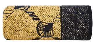 Ręcznik bawełniany DORIAN 70x140 Eurofirany czarny+złoty