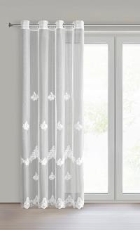 Firana gotowa na przelotkach ISARI 140x250 Eurofirany biały