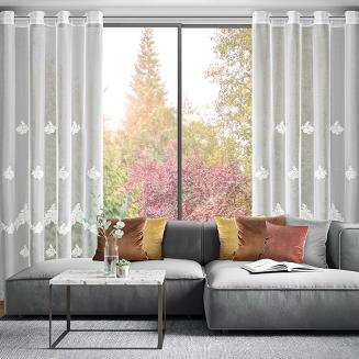 Firana gotowa na przelotkach ISARI 140x250 Eurofirany biały