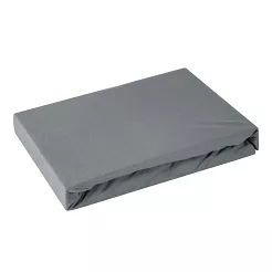 Prześcieradło jersey z gumką  90x200 Design91 stalowy