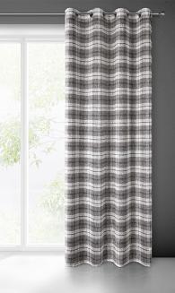 Zasłona gotowa na przelotkach KELLI 140x250 Eurofirany szary