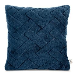 Poszewka dekoracyjna CARO 45x45 Design91 granatowy