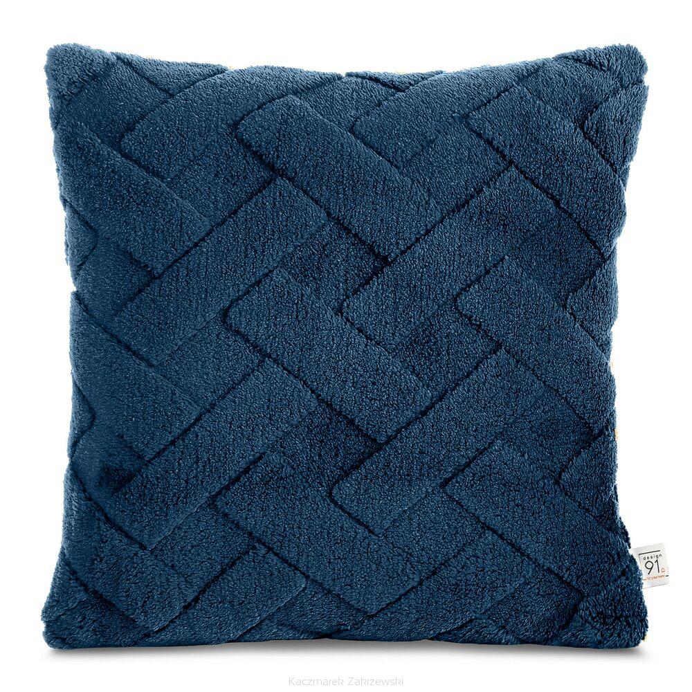 Poszewka dekoracyjna CARO 45x45 Design91 granatowy